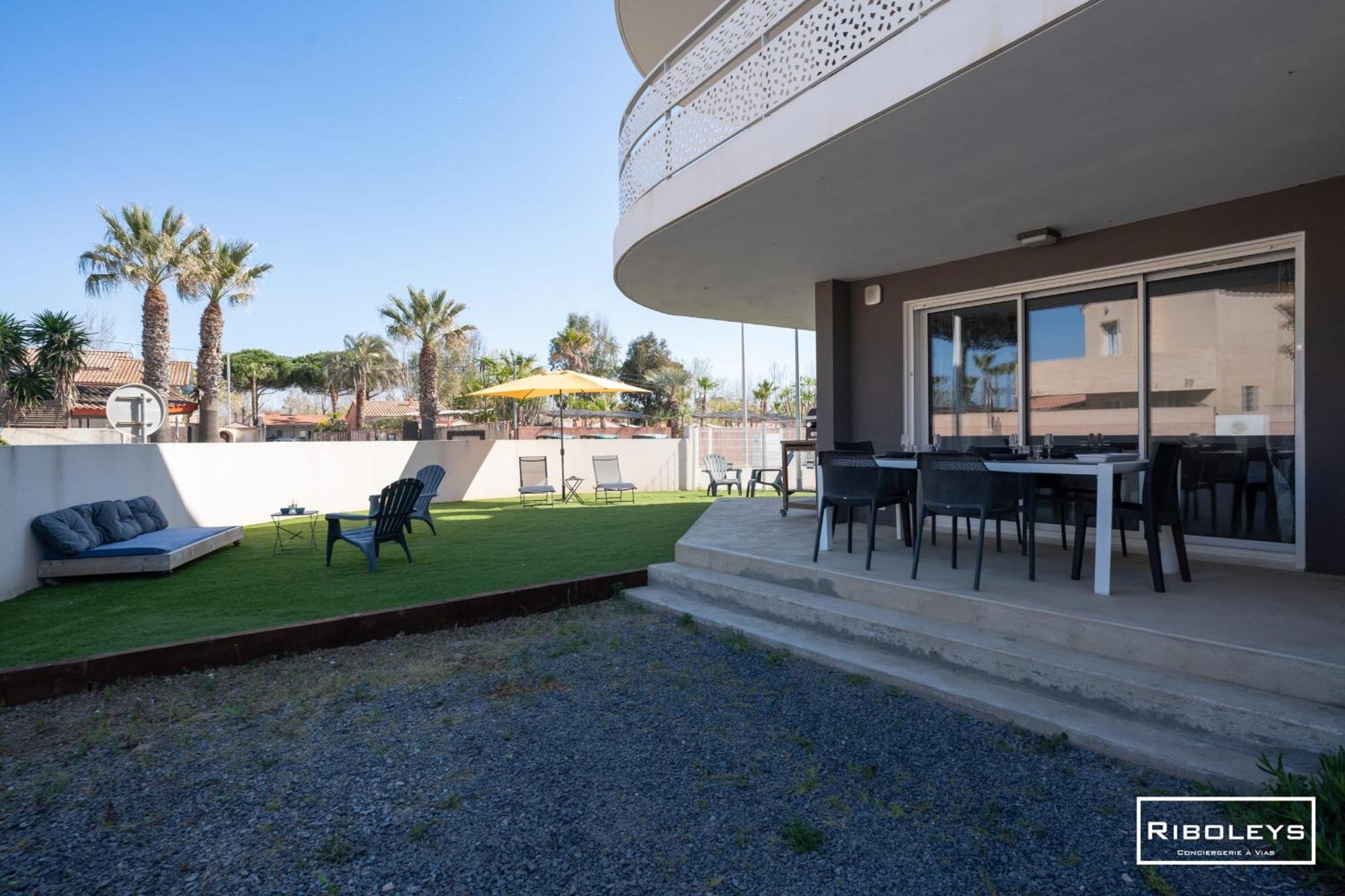 Grand T3 Neuf Climatise Avec Wifi A 100M De La Plage Vias Exterior photo